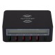 100W 6-Port USB PD Charger PD3.0 QC3.0 LED Digital Display Desktop Charging Station With 10W Wireless Charger EU Plug US Plug UK Plug AU Plug