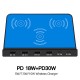 120W USB Charger Desktop Charging Station Dual PD3.0 Power Delivery Dual QC3.0 Quick Charging 3 Wireless Charger Smart Charger For iPhone 11 SE 2020 For Samsung Galaxy Tab S7 Huawei P30 Pro For iPad Pro 2020