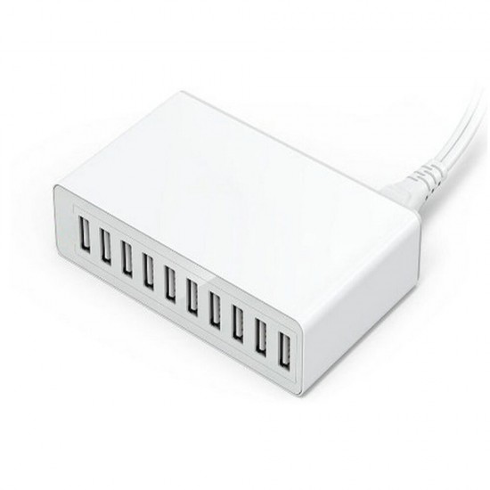 12A 60W Multi-port Smart Phone EU USB Charger Adapter For HUAWEI P30 XIAOMI MI9 S10 S10+ 12A 60W Multi-port Smart Phone EU USB Charger Adapter For HUAWEI P30 XIAOMI MI9 S10 S10+
