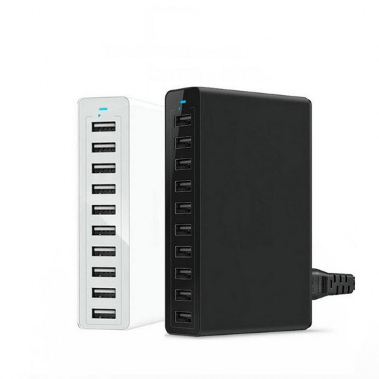 12A 60W Multi-port Smart Phone EU USB Charger Adapter For HUAWEI P30 XIAOMI MI9 S10 S10+