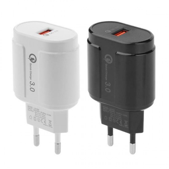 18W QC3.0 Travel Wall Fast USB Charger For Mix 3 Pocophone F1 Oneplus 6T S9 Note 9 18W QC3.0 Travel Wall Fast USB Charger For Mix 3 Pocophone F1 Oneplus 6T S9 Note 9