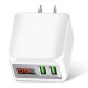 2 USB Ports 2A LED Display Smart Travel Wall USB Charger for Samsung Huawei