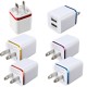 2.1A Dual Port USB Charger Fast Charging Dual USB Wall Charger Adapter For Huawei P30 P40 Pro Xiaomi Mi10 Redmi Note 9S S20