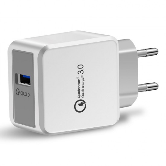 2.4A USB QC3.0 Fast Charging EU Plug Adapter Charger For iPhone X XR XS Mi8 Mi9 Pocophone F1 S10 S10+ 2.4A USB QC3.0 Fast Charging EU Plug Adapter Charger For iPhone X XR XS Mi8 Mi9 Pocophone F1 S10 S10+