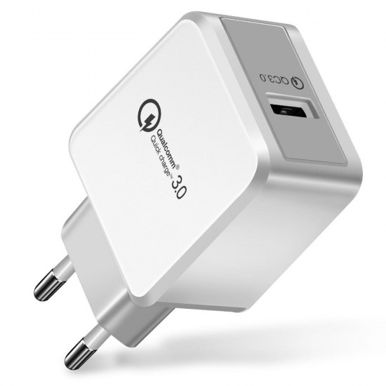 2.4A USB QC3.0 Fast Charging EU Plug Adapter Charger For iPhone X XR XS Mi8 Mi9 Pocophone F1 S10 S10+