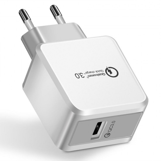 2.4A USB QC3.0 Fast Charging EU Plug Adapter Charger For iPhone X XR XS Mi8 Mi9 Pocophone F1 S10 S10+ 2.4A USB QC3.0 Fast Charging EU Plug Adapter Charger For iPhone X XR XS Mi8 Mi9 Pocophone F1 S10 S10+