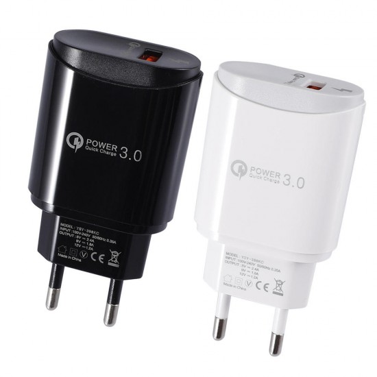 2.4A USB Type C Micro USB Fast Charging Charger Adapter EU Plug For iPhone X XS HUAWEI P30 MI8 MI9 Oneplus 7 S10 2.4A USB Type C Micro USB Fast Charging Charger Adapter EU Plug For iPhone X XS HUAWEI P30 MI8 MI9 Oneplus 7 S10
