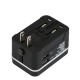 2.4A Multifunction Dual USB Charger Global International Universal Socket Converter Adapter