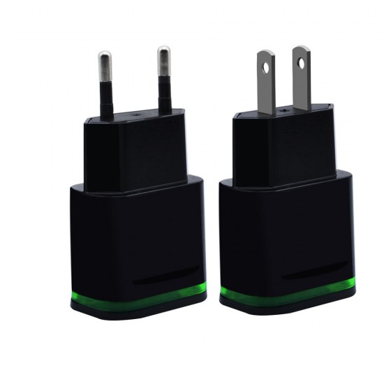 2A Dual USB Ports Luminous USB Charger Fast Charging For iPhone XS 11Pro Huawei P30 Pro P40 Xiaomi Mi10 S20 2A Dual USB Ports Luminous USB Charger Fast Charging For iPhone XS 11Pro Huawei P30 Pro P40 Xiaomi Mi10 S20
