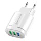 3 Port USB Charger QC3.0 Universal Fast Charging USB Charger For iPhone XS 11 Pro Mi10 Note 9S