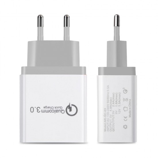 3 Ports Quick Charge 3.0 USB Charger Power Adapter for iPhone for Samsung Xiaomi 3 Ports Quick Charge 3.0 USB Charger Power Adapter for iPhone for Samsung Xiaomi