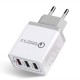 3 Ports Quick Charge 3.0 USB Charger Power Adapter for iPhone for Samsung Xiaomi 3 Ports Quick Charge 3.0 USB Charger Power Adapter for iPhone for Samsung Xiaomi