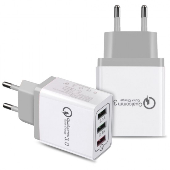 3 Ports Quick Charge 3.0 USB Charger Power Adapter for iPhone for Samsung Xiaomi 3 Ports Quick Charge 3.0 USB Charger Power Adapter for iPhone for Samsung Xiaomi