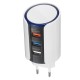 3 USB Ports QC3.0 Quick Charge USB Charger EU Plug with LED Touch for Mobile Phone 3 USB Ports QC3.0 Quick Charge USB Charger EU Plug with LED Touch for Mobile Phone