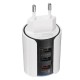 3 USB Ports QC3.0 Quick Charge USB Charger EU Plug with LED Touch for Mobile Phone 3 USB Ports QC3.0 Quick Charge USB Charger EU Plug with LED Touch for Mobile Phone