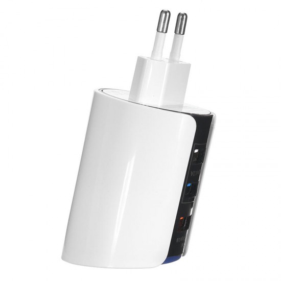 3 USB Ports QC3.0 Quick Charge USB Charger EU Plug with LED Touch for Mobile Phone 3 USB Ports QC3.0 Quick Charge USB Charger EU Plug with LED Touch for Mobile Phone