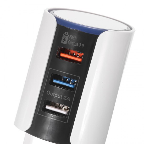 3 USB Ports QC3.0 Quick Charge USB Charger EU Plug with LED Touch for Mobile Phone 3 USB Ports QC3.0 Quick Charge USB Charger EU Plug with LED Touch for Mobile Phone