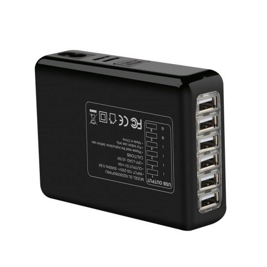 30W 6A 6 USB Fast Charging USB Charger Desktop Charger Adapter For iPhone XS 11Pro Huawei P30 Pro Mate 30 Xiaomi Mi10 Redmi K30 S20 5G 30W 6A 6 USB Fast Charging USB Charger Desktop Charger Adapter For iPhone XS 11Pro Huawei P30 Pro Mate 30 Xiaomi Mi10 Redmi K30 S20 5G