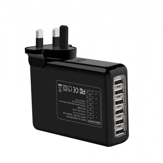 30W 6A 6 USB Fast Charging USB Charger Desktop Charger Adapter For iPhone XS 11Pro Huawei P30 Pro Mate 30 Xiaomi Mi10 Redmi K30 S20 5G 30W 6A 6 USB Fast Charging USB Charger Desktop Charger Adapter For iPhone XS 11Pro Huawei P30 Pro Mate 30 Xiaomi Mi10 Redmi K30 S20 5G