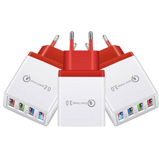 3.1A 4USB LED Light Fast Charging USB Charger Adapter For iPhone 8 Plus XS 11Pro Huawei P30 Pro Mate 30 Oneplus 7 3.1A 4USB LED Light Fast Charging USB Charger Adapter For iPhone 8 Plus XS 11Pro Huawei P30 Pro Mate 30 Oneplus 7