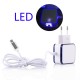 3.1A Dual Micro USB Port LED Fast Charging EU Plug Adapter Charger for Xiaomi Honor HTC