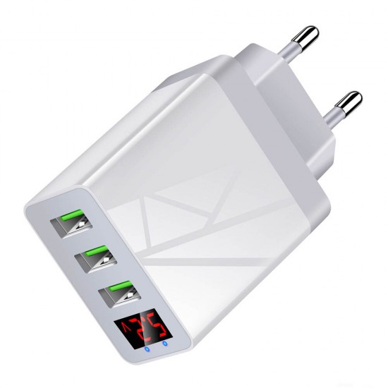 3.1A Three Port LED Display Fast Charging USB Charger Adapter For iPhone XS 11 Pro Huawei P30 Pro Mate 30 5G 9Pro S10+ Note 10 3.1A Three Port LED Display Fast Charging USB Charger Adapter For iPhone XS 11 Pro Huawei P30 Pro Mate 30 5G 9Pro S10+ Note 10