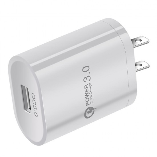 36W QC3.0 Single USB Fast Charging USB Charger Adapter For iPhone XS 11 Pro Huawei P30 Pro Mate 30 Xiaomi Mi9 9Pro S10+ Note10