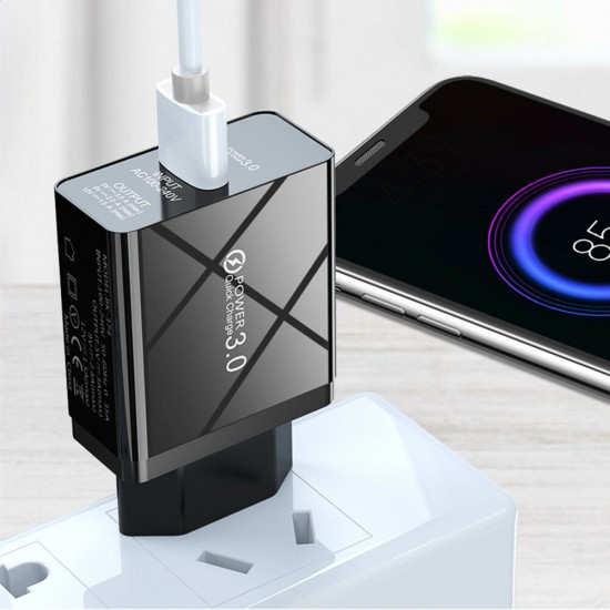 3A USB Charger QC3.0 Quick Charging For iPhone XS 11Pro Xiaomi Mi10 Redmi Note 9S