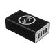 4-Port USB Charger QC3.0 Fast Wireless Charger Hubs Adapter with Type-C Port for Mobile Phone 4-Port USB Charger QC3.0 Fast Wireless Charger Hubs Adapter with Type-C Port for Mobile Phone