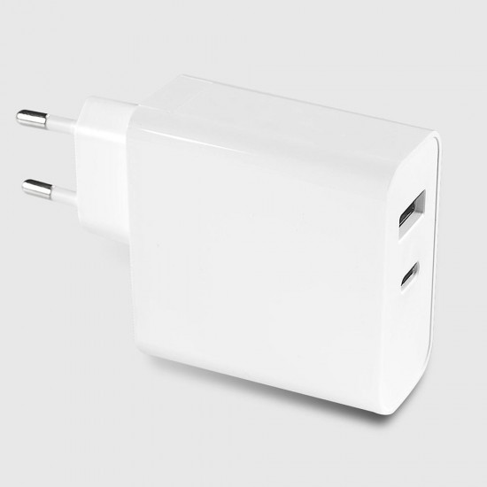 45W PD Fast Charging EU Plug Charger EU Plug Adapter For iPhone X XS XR MAX iPad Mac Book Xiaomi Pocophone