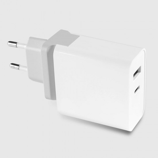 45W PD Fast Charging EU Plug Charger EU Plug Adapter For iPhone X XS XR MAX iPad Mac Book Xiaomi Pocophone