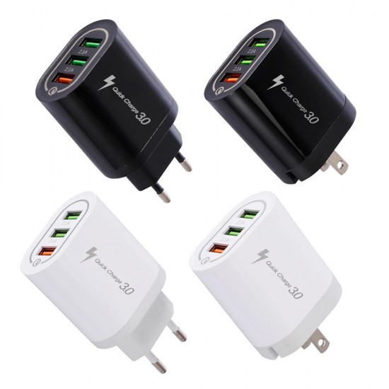 4.8A QC3.0 Multi Port Fast Charging USB Charger Adapter For iPhone 8 Plus XS 11 Pro Oneplus 7T Pro Huawei P30 Pro Mate 30 5G