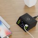 60W 8 Port USB Digital Display Intelligent Fast Charging EU US UK Plug Wireless Charger Adapter For Huawei P30 Mate 20Pro Xiaomi Mi8 Mi9 S10 s10+