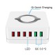 6-Port USB Charger QC3.0 Quick Charge Desktop Charging Station 10W Wireless Charger For iPhone Samsung Huawei