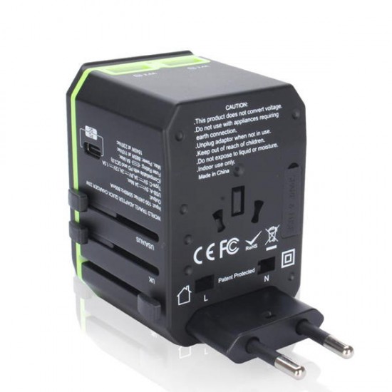 Dual USB PD Type C Travel Wall USB Charger Adapater EU UK US AU For Phone Tablet Camera Dual USB PD Type C Travel Wall USB Charger Adapater EU UK US AU For Phone Tablet Camera