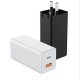 GaN Gallium Nitride Charger 65W Dual-port Fast Charging For iPhone XS 11Pro Huawei P30 P40 Pro MI10 Note 9S S20+ Note 20 GaN Gallium Nitride Charger 65W Dual-port Fast Charging For iPhone XS 11Pro Huawei P30 P40 Pro MI10 Note 9S S20+ Note 20