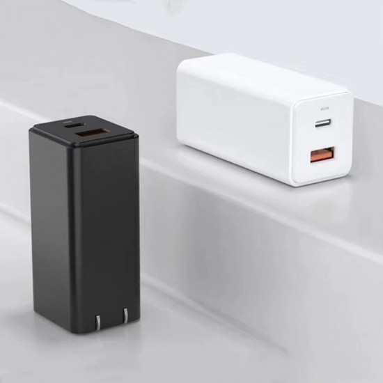 GaN Gallium Nitride Charger 65W Dual-port Fast Charging For iPhone XS 11Pro Huawei P30 P40 Pro MI10 Note 9S S20+ Note 20 GaN Gallium Nitride Charger 65W Dual-port Fast Charging For iPhone XS 11Pro Huawei P30 P40 Pro MI10 Note 9S S20+ Note 20