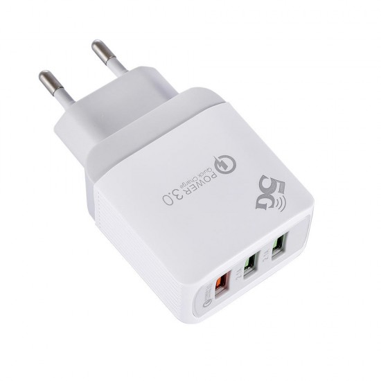 Multi Port QC3.0 3A Fast Charging USB Charger Adapter For iPhone 8 Plus XS 11 Pro Oneplus 7T Pro Huawei P30 Pro Mate 30 5G