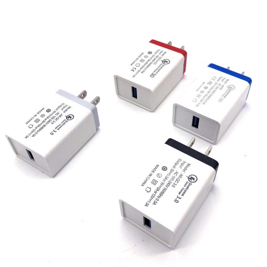 QC3.0 18W Quick Charging USB Charger Adapter EU Plug For OnePlus 7 Pro 5T UMIDIGI Z2 HUAWEI P30 XIAOMI MI8MI9 S10 S10+ QC3.0 18W Quick Charging USB Charger Adapter EU Plug For OnePlus 7 Pro 5T UMIDIGI Z2 HUAWEI P30 XIAOMI MI8MI9 S10 S10+