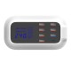 QC3.0 8A Digital LED Voltage Display Type C 7 USB Ports Travel Desktop Charger US Plug QC3.0 8A Digital LED Voltage Display Type C 7 USB Ports Travel Desktop Charger US Plug