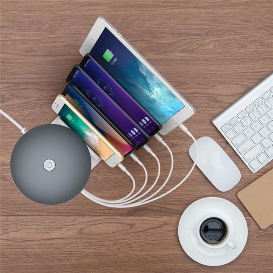 QC3.0 Multiport Fast Charging USB Charger Mushroom LED Desk Lamp Charging Stand For iPhone XS 11 Pro Huawei P30 Pro Note10 QC3.0 Multiport Fast Charging USB Charger Mushroom LED Desk Lamp Charging Stand For iPhone XS 11 Pro Huawei P30 Pro Note10