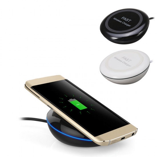Wireless Fast Charger With LED Indicator For iPhone X 8Plus Samsung S7 S8 Note 8 Wireless Fast Charger With LED Indicator For iPhone X 8Plus Samsung S7 S8 Note 8