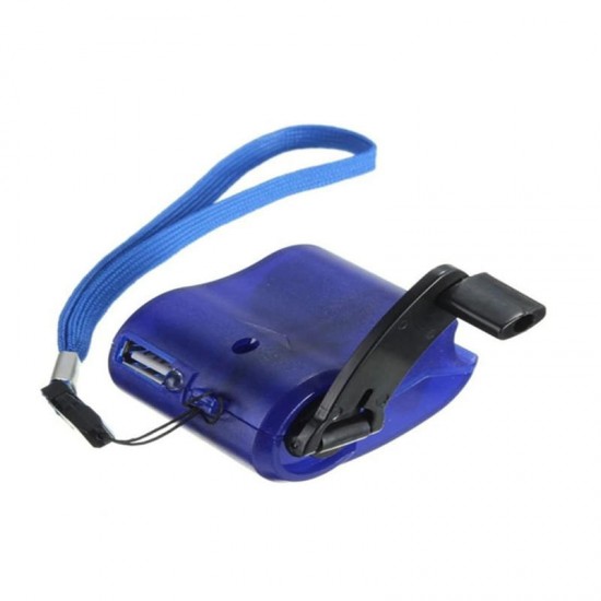 Travel USB Hand Dynamo Charger with Light Dynamo Emergency for Mobile Phone