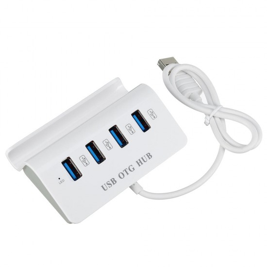 USB OTG 2 in 1 Micro USB 2.0 High Speed Expansion 4 Ports HUB USB Splitter for Honor 8X