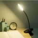 USB Rechargeable LED Desk Lights Clip Flexible Eye Protection Reading Touch Lamp USB Charger