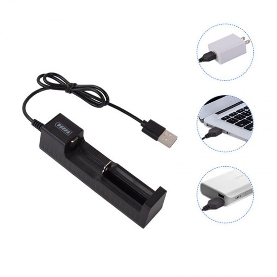 Universal 1 Slot Battery USB Charger Adapter LED Smart Chargers for Rechargeable Batteries Li-ion 18650 26650 14500 Universal 1 Slot Battery USB Charger Adapter LED Smart Chargers for Rechargeable Batteries Li-ion 18650 26650 14500