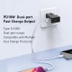 18W Universal Travel Adapter Conversion Charger 2-Port PPS PD 3.0 QC 3.0 Fast Charger USB-C USB Wall Charger International Plug Socket