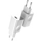 24W Travel EU Plug Wall Charger for Wireless Charging Quick Charge 3.0 Smartphone