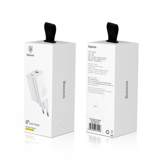 24W Travel EU Plug Wall Charger for Wireless Charging Quick Charge 3.0 Smartphone 24W Travel EU Plug Wall Charger for Wireless Charging Quick Charge 3.0 Smartphone