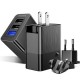 3 in 1 3 Ports 3.4A Fast Travel Wall USB Charger EU US UK Plug Adapter For Phone Tablet 3 in 1 3 Ports 3.4A Fast Travel Wall USB Charger EU US UK Plug Adapter For Phone Tablet